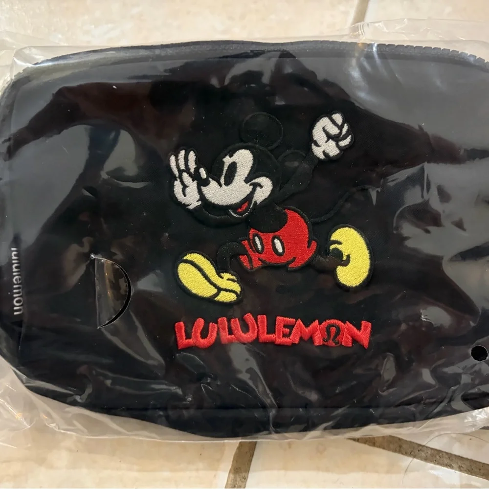 lululemon Black Mickey Mouse Waist Bag - Picture 5 of 6